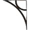 Ekena Millwork Galveston Wrought Iron Bracket, (Single center brace), Antiqued Pale Gold 1 1/2"W x 12"D x 15"H BKTM01X12X15SGLAPG - alternate 3